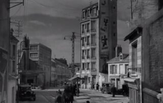 Le jour se lève. PLaza y edificio donde se desarrolla la historia de François. Marcel Carné.
