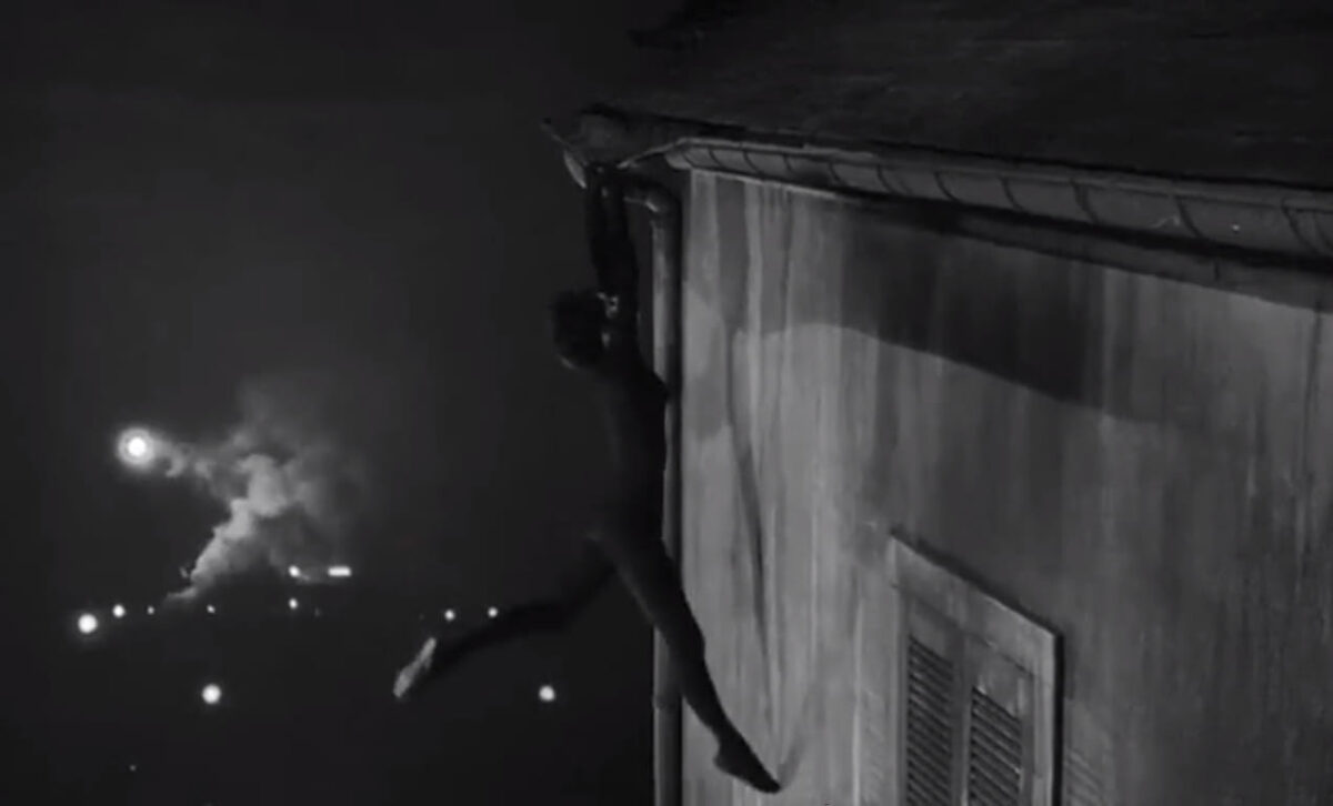 Diane colgada del tejado. JUDEX. Georges Franju. estrellamillansanjuan.es