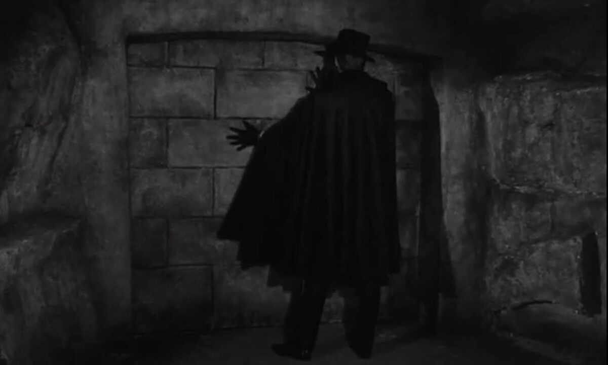 Judex con su capa negra. JUDEX. Georges Franju. estrellamillansanjuan.es