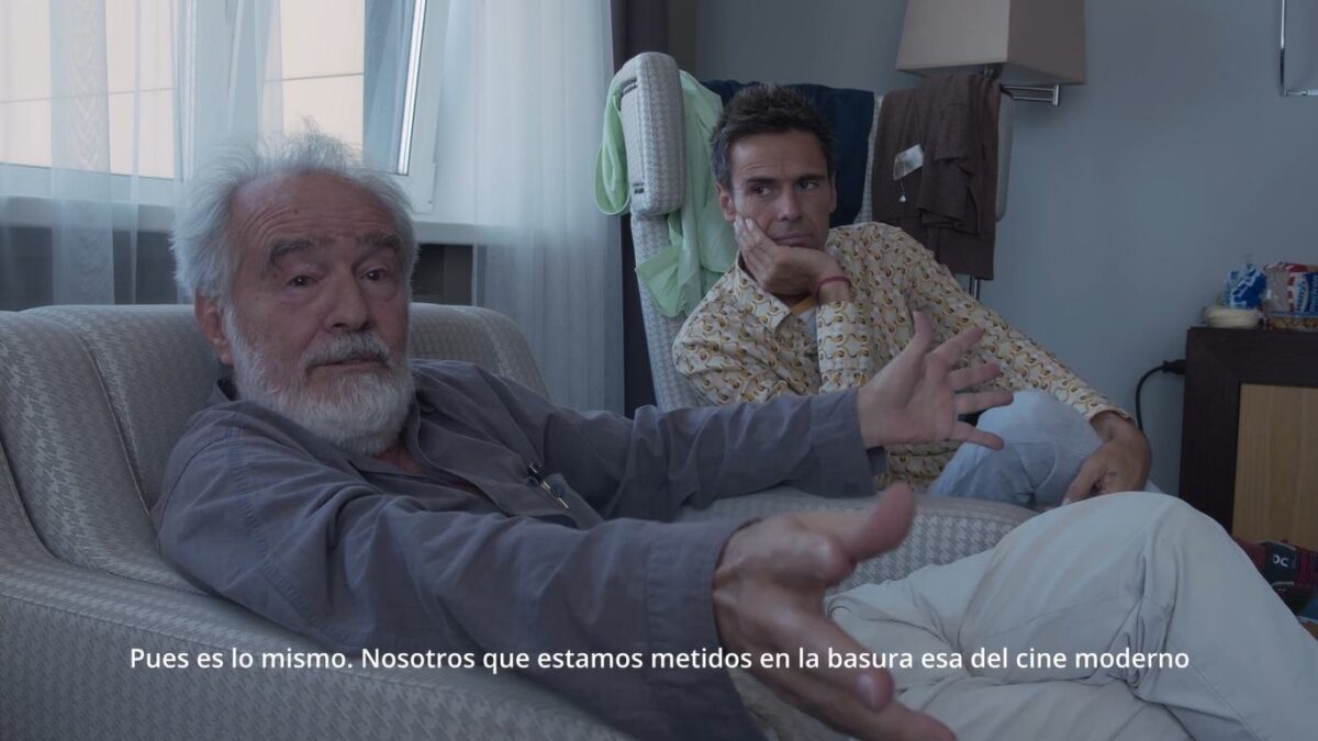 Gonzalo García-Pelayo y Jeri Iglesias en el making-of. El año de las 10+1 películas. Carlos Escolano. estrellamillansanuan.es