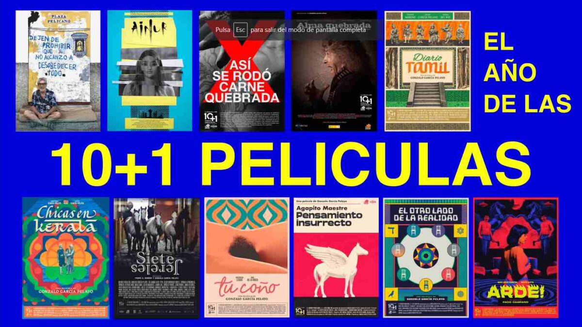 Collage de póster de películas. El año de las 10+1 películas. Carlos Escolano. estrellamillansanuan.es