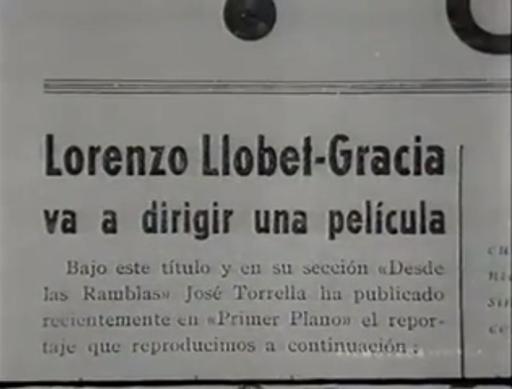 Anuncio de la nueva película de Lorenzo Llobet-Gràcia. Vida en sombras. Llobet-Gràcia.