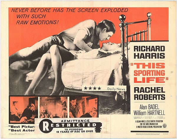 Cartel. This Sporting Life. El ingenuo salvaje. Free Cinema. estrellamillansanjuan.es