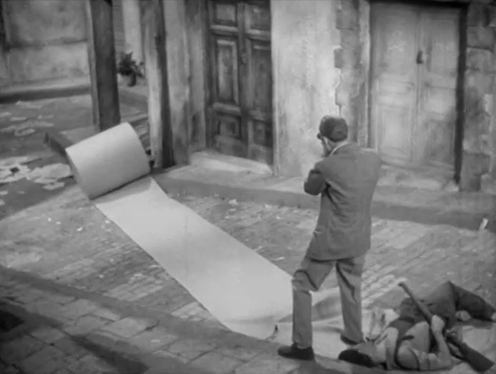 Manipulación de la imagen con efecto poético. Rollo calle abajo. Vida en sombras. Llobet-Gràcia.