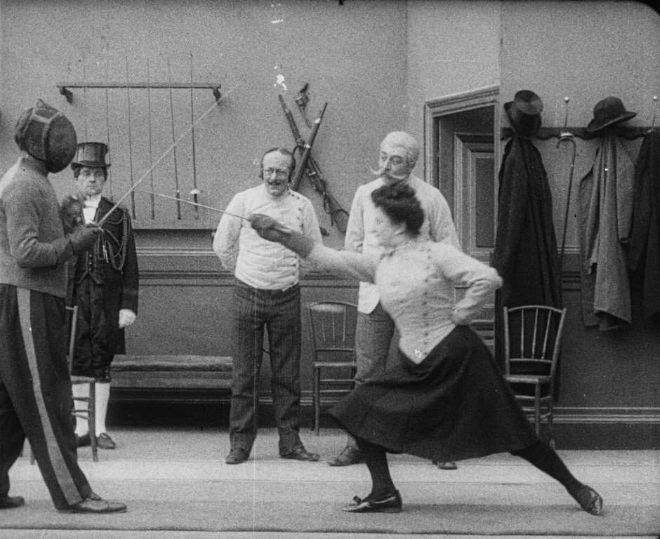 Madame fait du sport (1908). Pathé. Feminismo en el cine mudo. estrellamilansanjuan.es