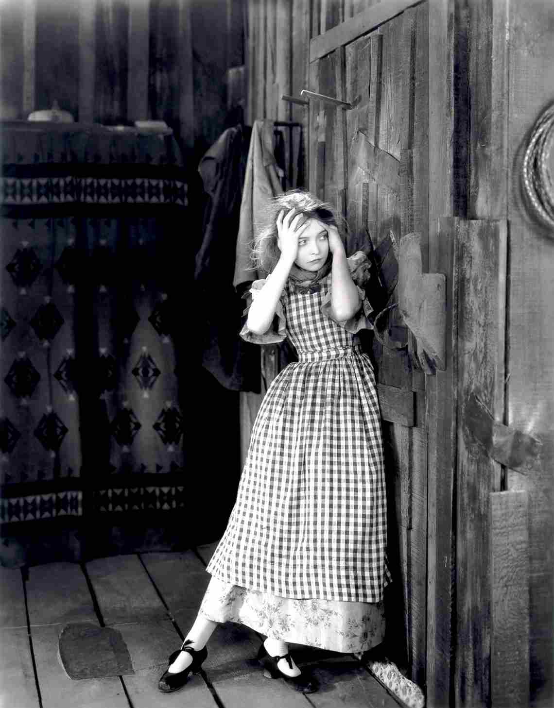 Lillian Gish (Letty) en The Wind.