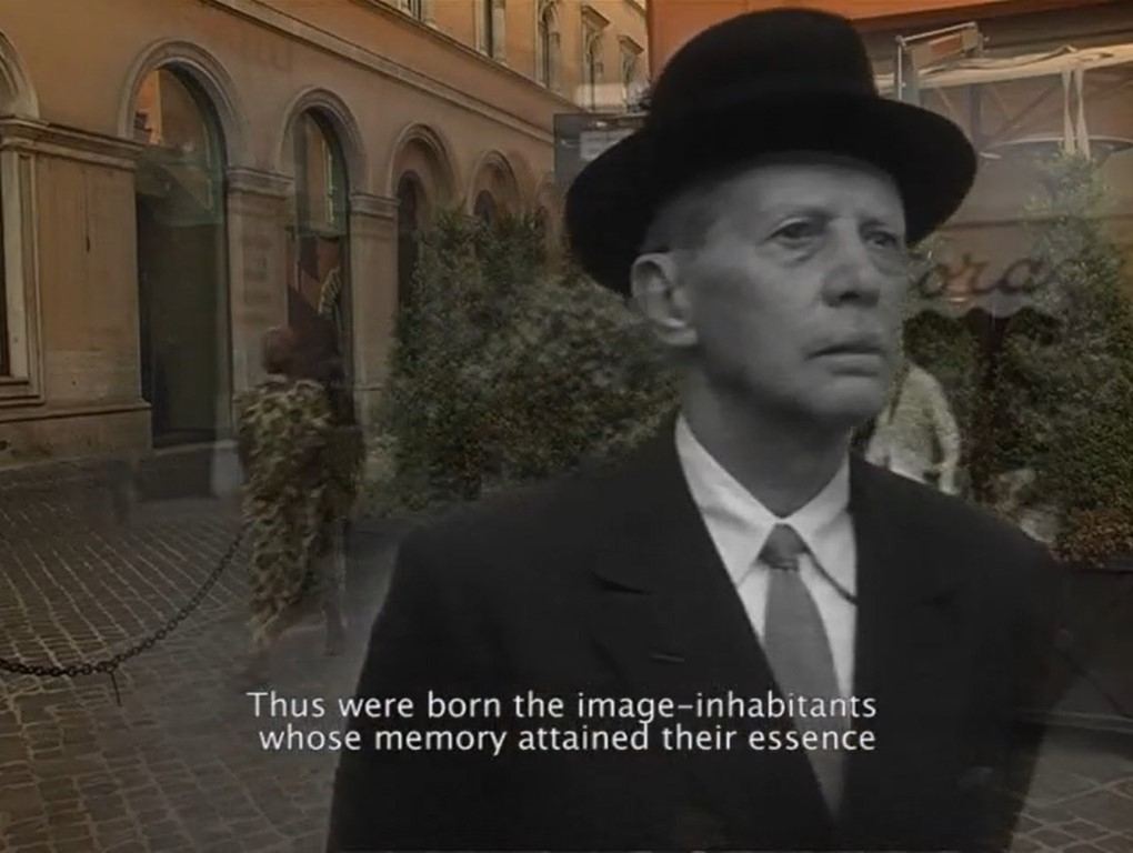 Umberto D sobre calle actual. La ciudad de los signos. Samuel Alarcón. estrellamillansanjuan.es