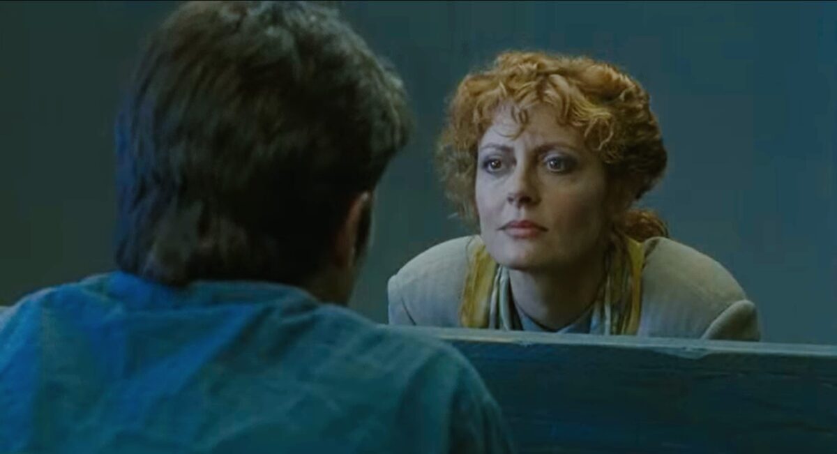 Susan Sarandon y Wiliam Dafoe en la cárcel. Light Sleeper, Paul Schrader. estrellamillansanjuan.es