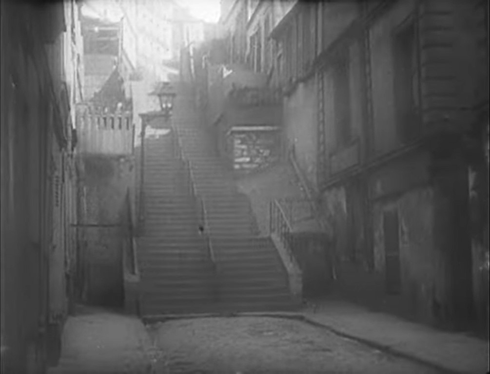 MÉNILMONTANT (1926) de Dimitri Kirsanoff 4 Escaleras del barrio parisino. Ménilmontant. Dimitri Kirsanoff. estrellamillansanjuan.es