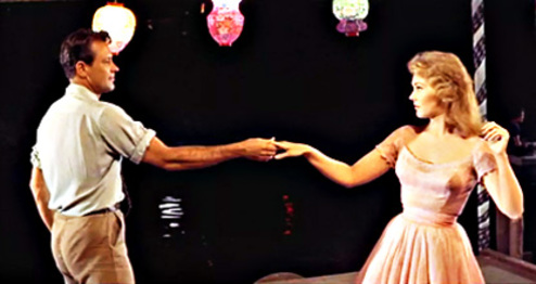 PICNIC (1955) de Joshua Logan 5 Baile sensual nocturno en fiesta. Picnic. Joshua Logan. estrellamillansanjuan.es