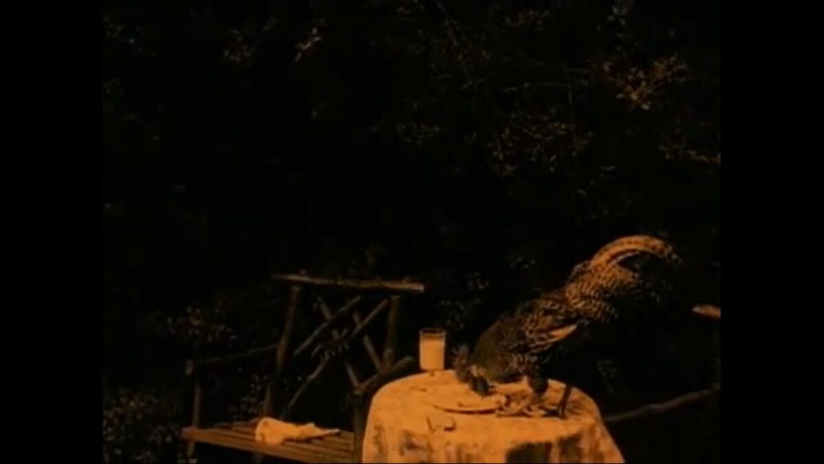 Gallo en mesa. Praesidenten (El presidente). C.T. Dreyer. estrellamillansanjuan.es