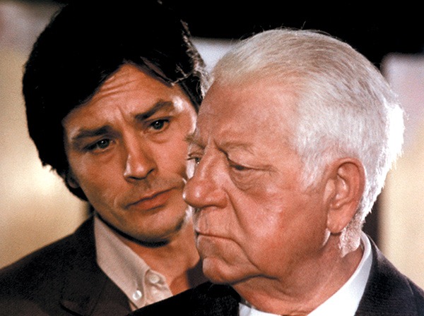 Deux hommes dans la ville (1973). Alain Delon y Jean Gabin. El Polar francés. estrellamillansanjuan.es
