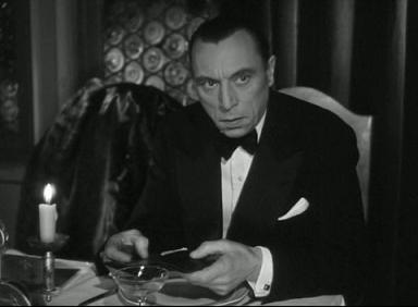 Louis Jouvet en Entre onze heures et minuit (1949). Henri Decoin. El Polar francés. estrellamillansanjuan.es