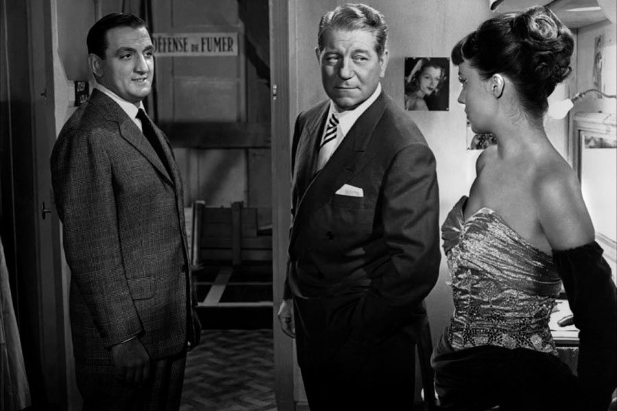 Lino Ventura en su primer papel, Jean Gabin y una joven Jeanne Moreau. "Touchez pas au grisbi" (1954). Jacques Becker. El Polar francés. estrellamillansanjuan.es