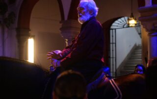 García-Pelayo a caballo en Siete Jereles. Estrella Millán Sanjuán.