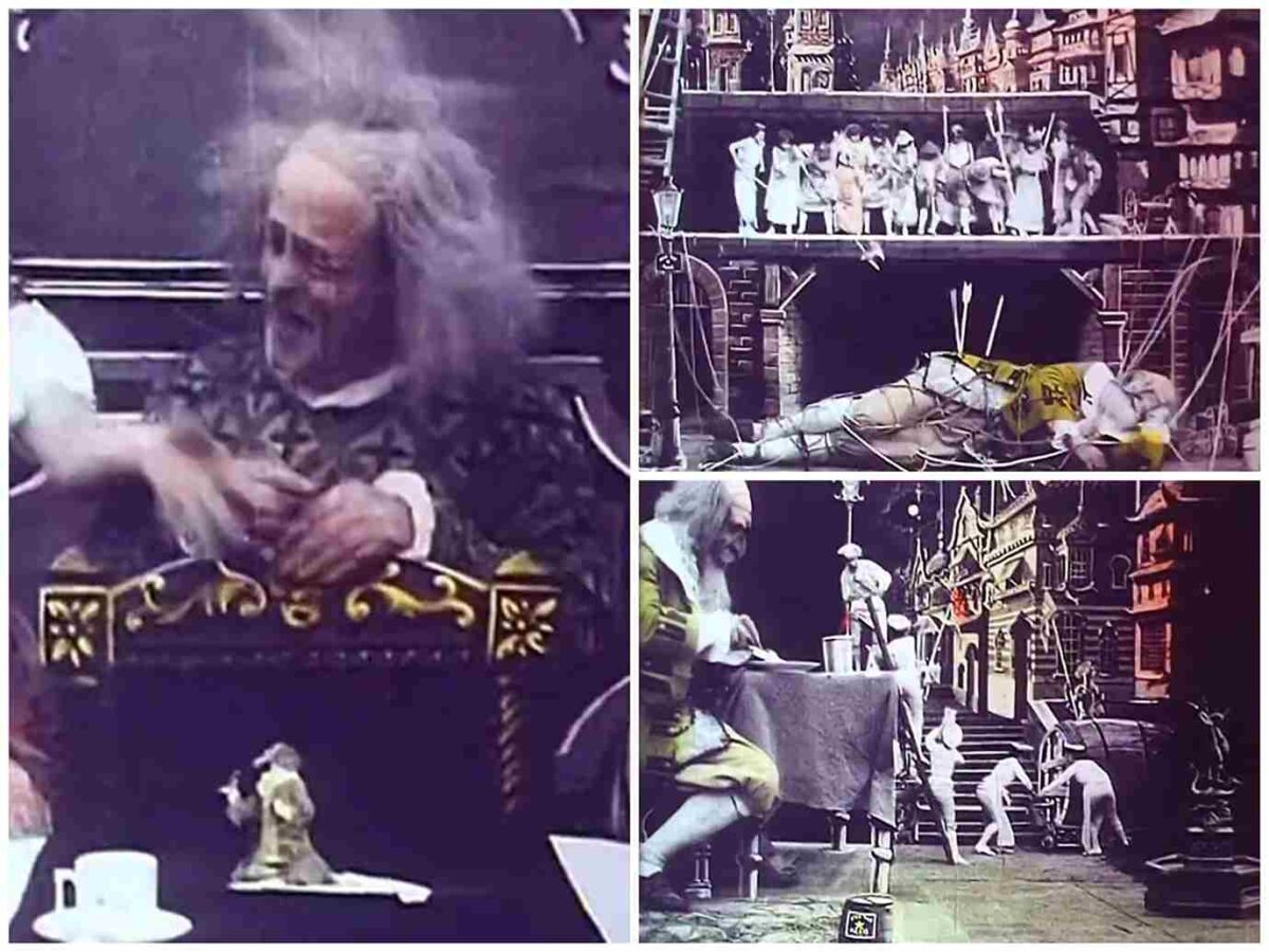 LE VOYAGE DE GULLIVER À LILLIPUT ET CHEZ LES GEANTS (1902). Georges Méliès. Pantalla dividida en el cine. Split screen. estrellamillansanjuan.es
