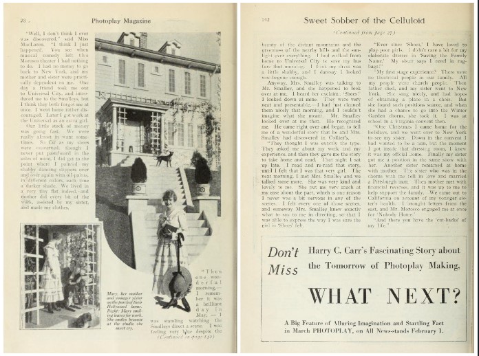 Encuentro de los Smalley y Mar McLaren. Photoplay Magazine. estrellamillansanjuan.es