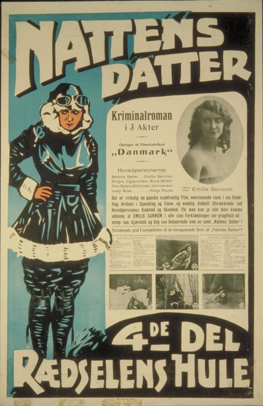 Cartel Nattens Datter. Emilie Sannom. La temeraria del cine. estrellamillansanjuan.es