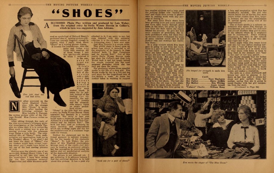 Artículo sobre Shoes (1916). LOIS WEBER. estrellamillansanjuan.es