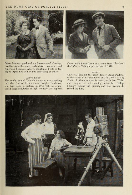 Noticia del rodaje de The Dumb Girl of Portici. (1916). LOIS WEBER. estrellamillansanjuan.es