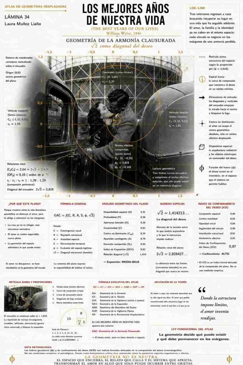 LOS MEJORES AÑOS DE NUESTRA VIDA (The Best Years of OUr LIves, 1946). Análisis de la proporción aúrea por Laura Muñoz Liaño. estrellamillansanjuan.es