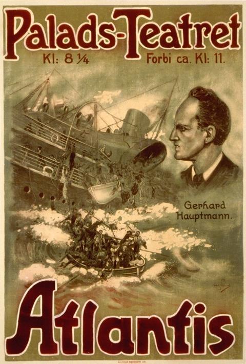 Cartel Atlantis. (1913). August Blom. 