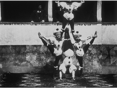 Circo. Deporte femenino cine mudo. Estrella Millán sanjuán. Dames acrobates. Lumière