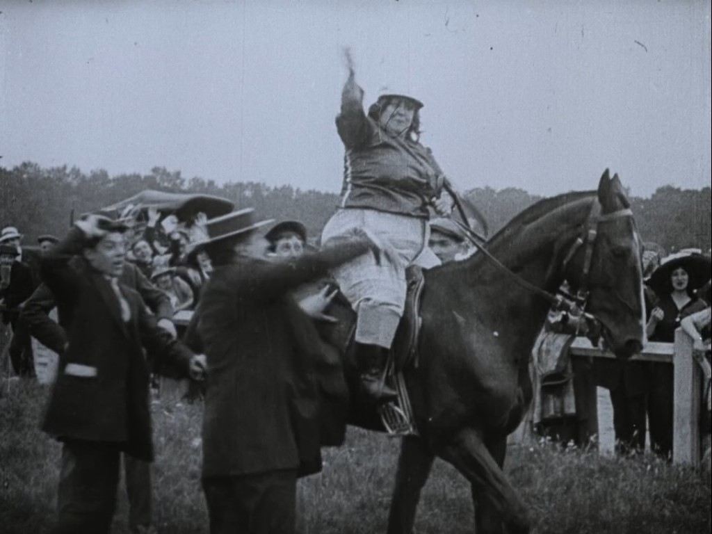Equitación. Deporte femenino cine mudo. Estrella Millán sanjuán. Pétronille gagne le grand steeple (1913).