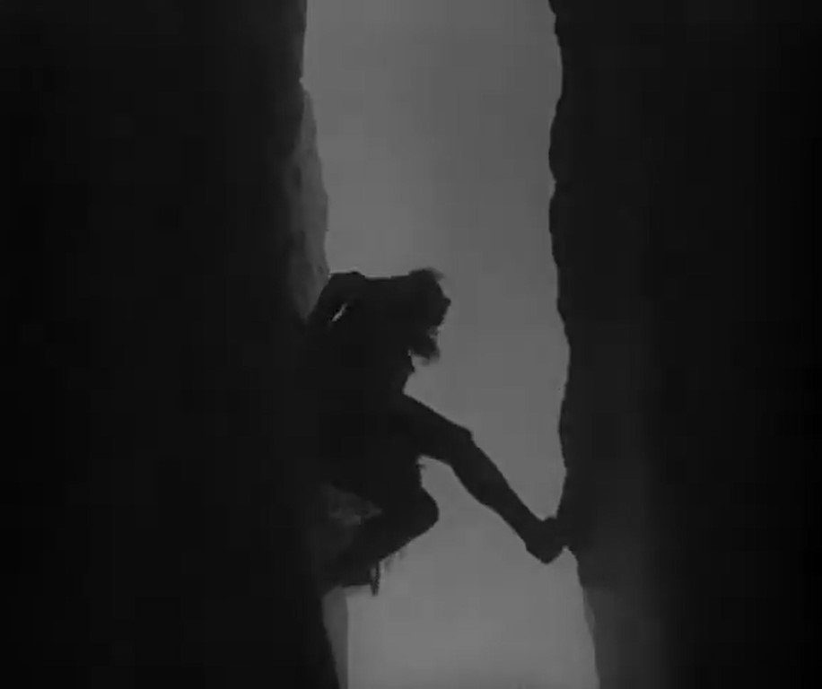 Escalada. Deporte femenino cine mudo. Estrella Millán sanjuán. La montaña sagrada. Leni Riefenstahl 1932