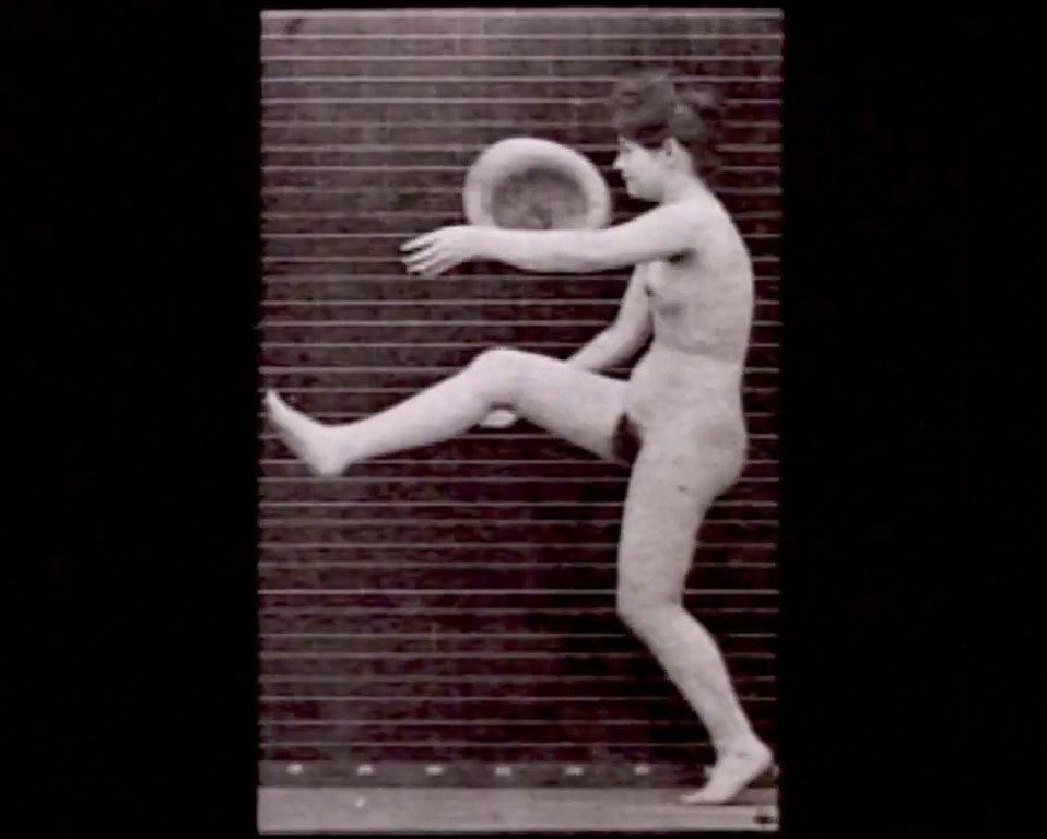 Patada a un sombrero. Eadweard Muybridge.