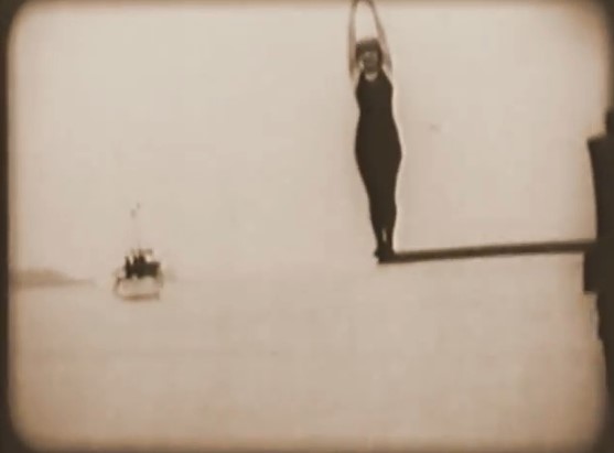 Natación. Deporte femenino cine mudo. Estrella Millán sanjuán.The Water Nymph. Mabel Normand. 1912