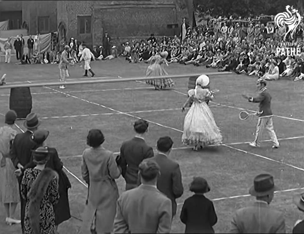 Tenis. Deporte femenino cine mudo. Estrella Millán Sanjuán.Tennis of The 1870s (1938). British Pathé.